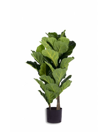 Kunst Tabaksplant Ficus Lyrate 100 cm