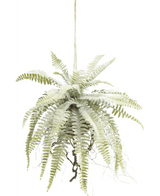 Kunst hangplant Frosted Varen op bal 76 cm