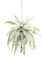 Kunst hangplant Frosted Varen op bal 76 cm