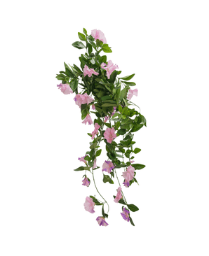 Kunst hangplant Petunia 70 cm paars