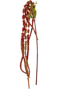 Kunstbloem Amaranthus 122 cm wijnrood