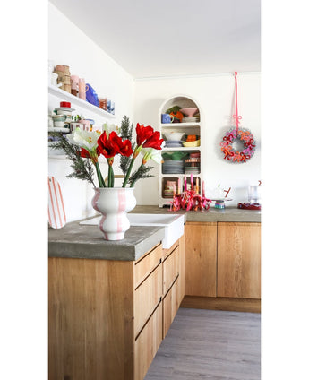 Kunstbloem Amaryllis Real Touch wit 66 cm