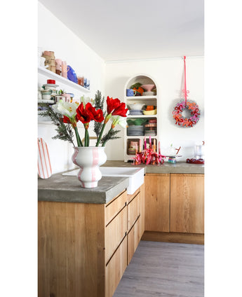 Kunstbloem Amaryllis Real Touch wit 66 cm