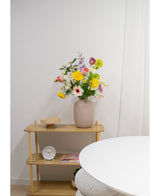 Kunstbloem Anemone 43 cm wit/roze