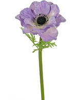 Kunstbloem Anemone Deluxe 43 cm paars