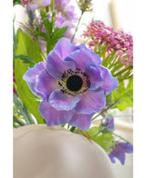 Kunstbloem Anemone Deluxe 43 cm paars
