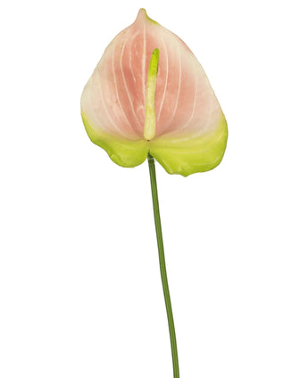 Kunstbloem Anthurium 68 cm roze