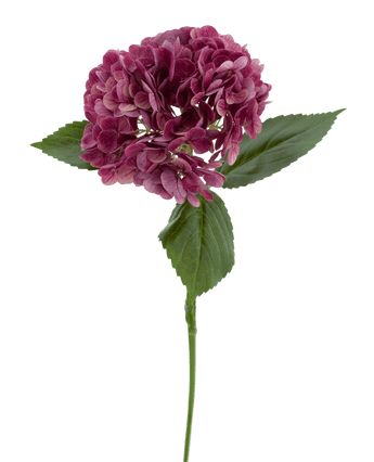 Kunstbloem Charlotte hortensia Real Touch Paars 49 cm