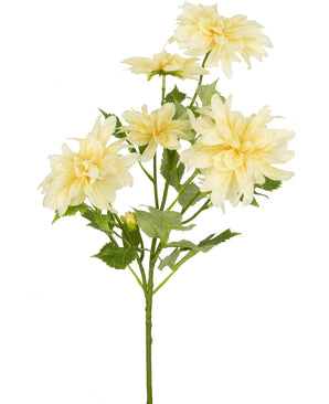 Kunstbloem Dahlia 68 cm crème