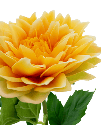 Kunstbloem Dahlia Real Touch geel 54 cm