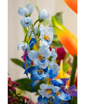 Kunstbloem Delphinium 79 cm blauw