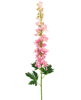 Kunstbloem Delphinium 79 cm roze