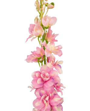 Kunstbloem Delphinium 79 cm roze