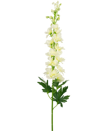 Kunstbloem Delphinium 79 cm wit