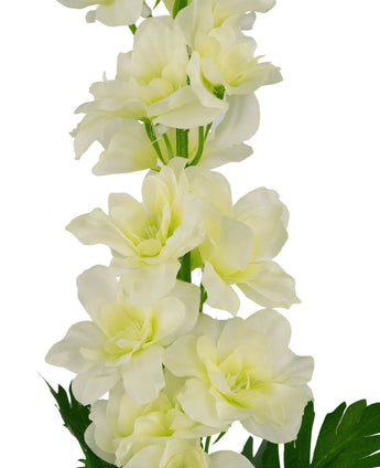 Kunstbloem Delphinium 79 cm wit