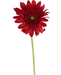 Kunstbloem Gerbera 53 cm rood