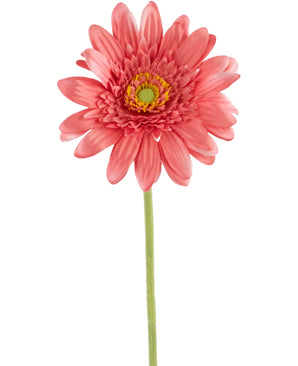 Kunstbloem Gerbera 55 cm roze