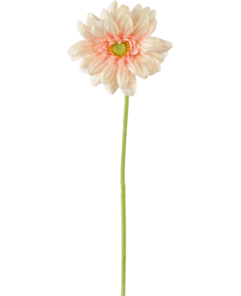 Kunstbloem Gerbera mini 47 cm zachtroze