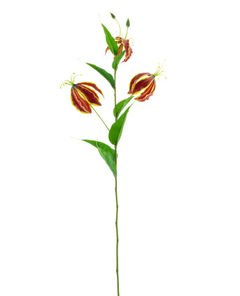 Kunstbloem Gloriosa Real Touch Rood 75 cm