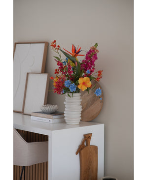 Kunstbloem Hibiscus 64 cm geel