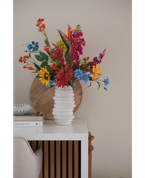 Kunstbloem Hibiscus 64 cm geel