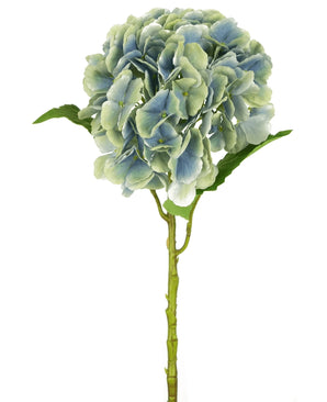 Kunstbloem Hortensia 55 cm blauw