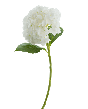 Kunstbloem Hortensia Real Touch Wit 49 cm
