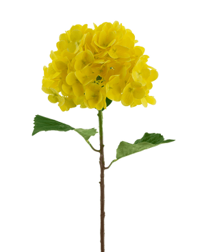 Kunstbloem Hortensia Real Touch geel 58 cm