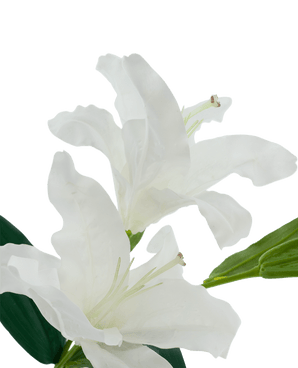 Kunstbloem Lelie Real Touch wit 95 cm