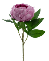 Kunstbloem Lotus pioenroos Real Touch paars 58 cm