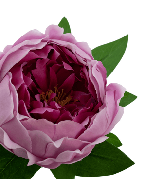 Kunstbloem Lotus pioenroos Real Touch paars 58 cm
