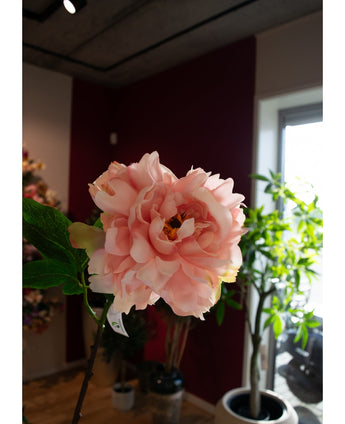 Kunstbloem Pioenroos 61 cm zacht roze