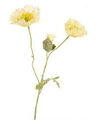 Kunstbloem Poppy 73 cm crème