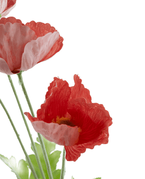 Kunstbloem Poppy Real Touch rood 60 cm