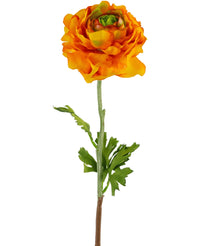 Kunstbloem Ranunculus 51 cm donkergeel