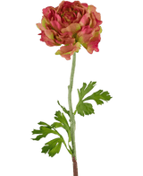 Kunstbloem Ranunculus 51 cm roze/groen