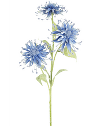 Kunstbloem Scabiosa Japonica 70 cm blauw