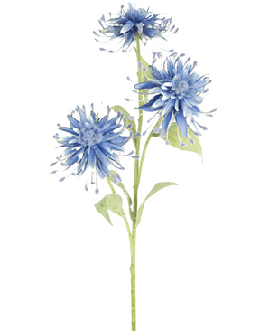 Kunstbloem Scabiosa Japonica 70 cm blauw