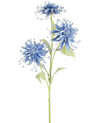 Kunstbloem Scabiosa Japonica 70 cm blauw