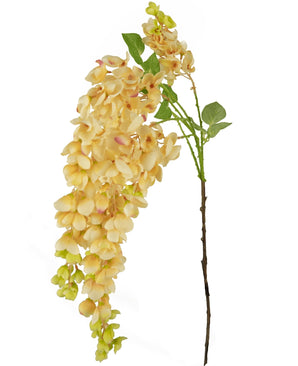 Kunstbloem Wisteria 100 cm crème