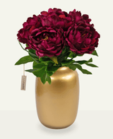 Kunstboeket Peony Aubergine 39 cm