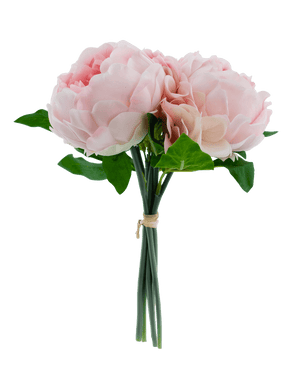 Kunstboeket mix bloemen Real Touch Roze 30 cm