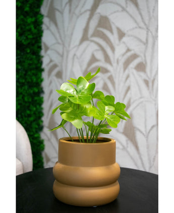 Kunstplant Clover 30 cm in sierpot zwart