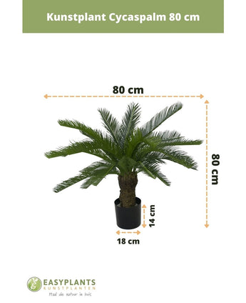 Kunstplant Cycaspalm 80 cm