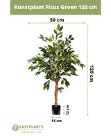 Kunstplant Ficus Groen 120 cm