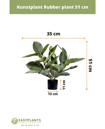 Kunstplant Rubber plant 51 cm