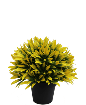 Kunstplant Yellow sun in pot 22 cm UV