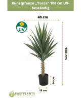 Kunstplant Yucca 100 cm UV