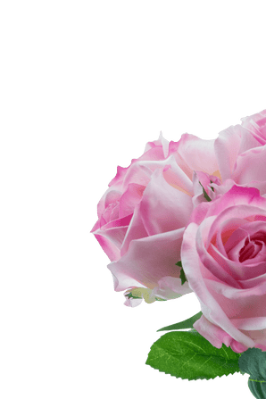 Kunstrozenboeket 7 Rozen Real Touch Roze 30 cm