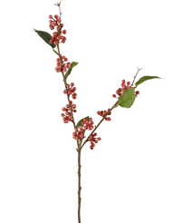 Kunsttak Berries 64 cm roze